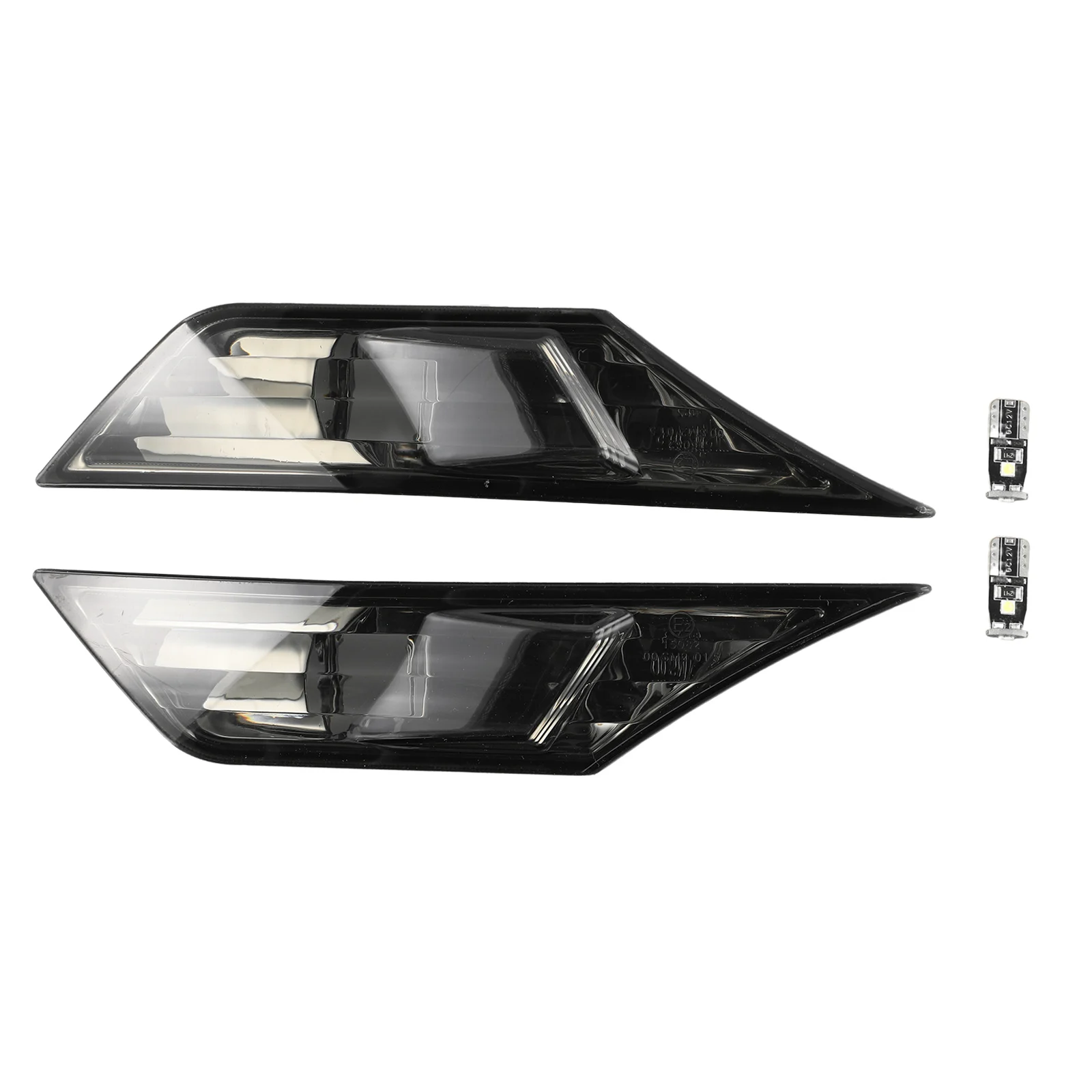 

Applicable To 16-21 For Honda Civic Turn Signal Lamp, Width Indicator Lamp, Modified Leaf Plate Lamp Black With LED Bulb