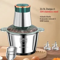 Kitchen household electric meat grinder stainless steel stuffing minced vegetables minced meat mincer small garlic chili cooker 1