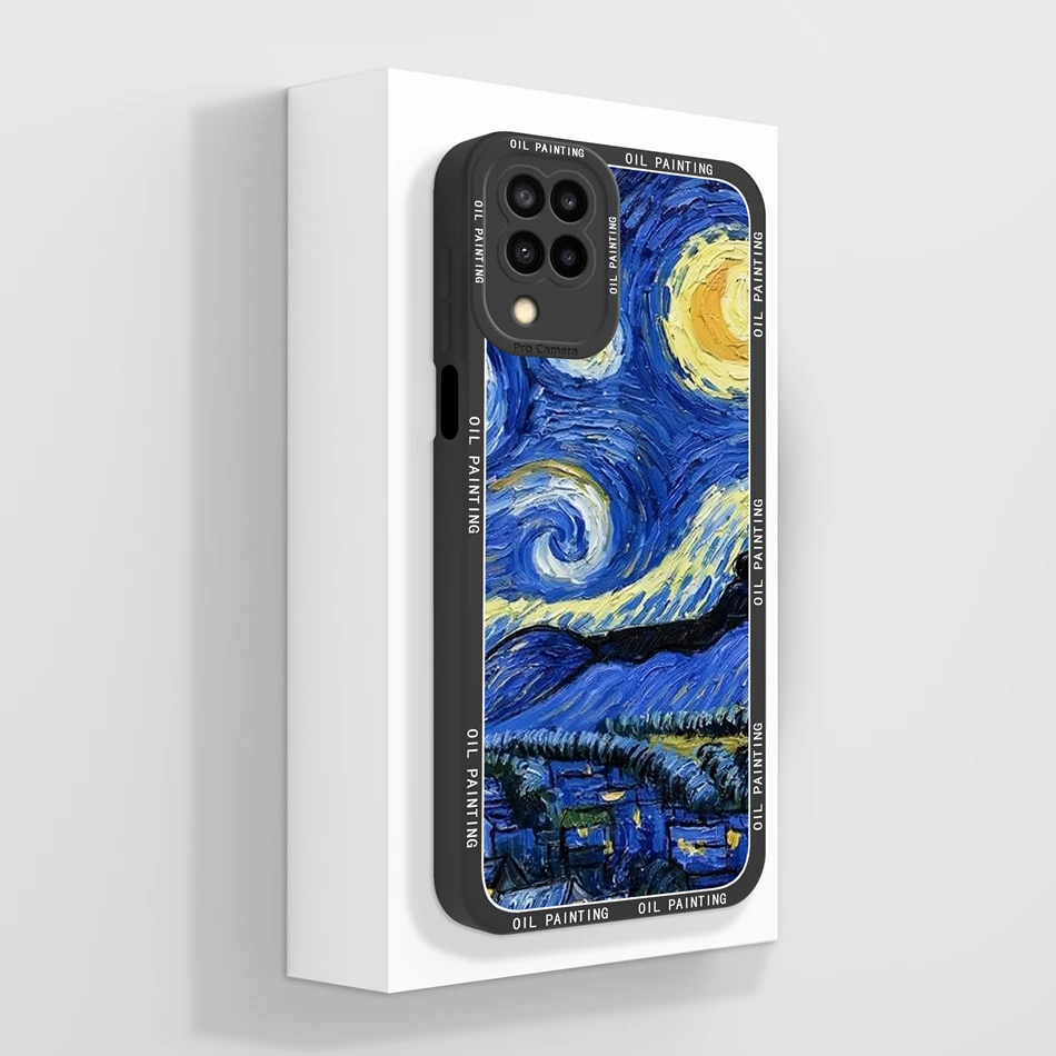 thumbnail image 1 of For Samsung A12 M12 F12 Case Aesthetic Full Protection Anti Slip Soft Liquid Silicone Bumper For Galaxy A M F 12 Back Cover Gift, 1 of 5