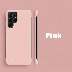Sleek Shockproof Matte Frameless Phone Case - Samsung S26Ultra (Pink)