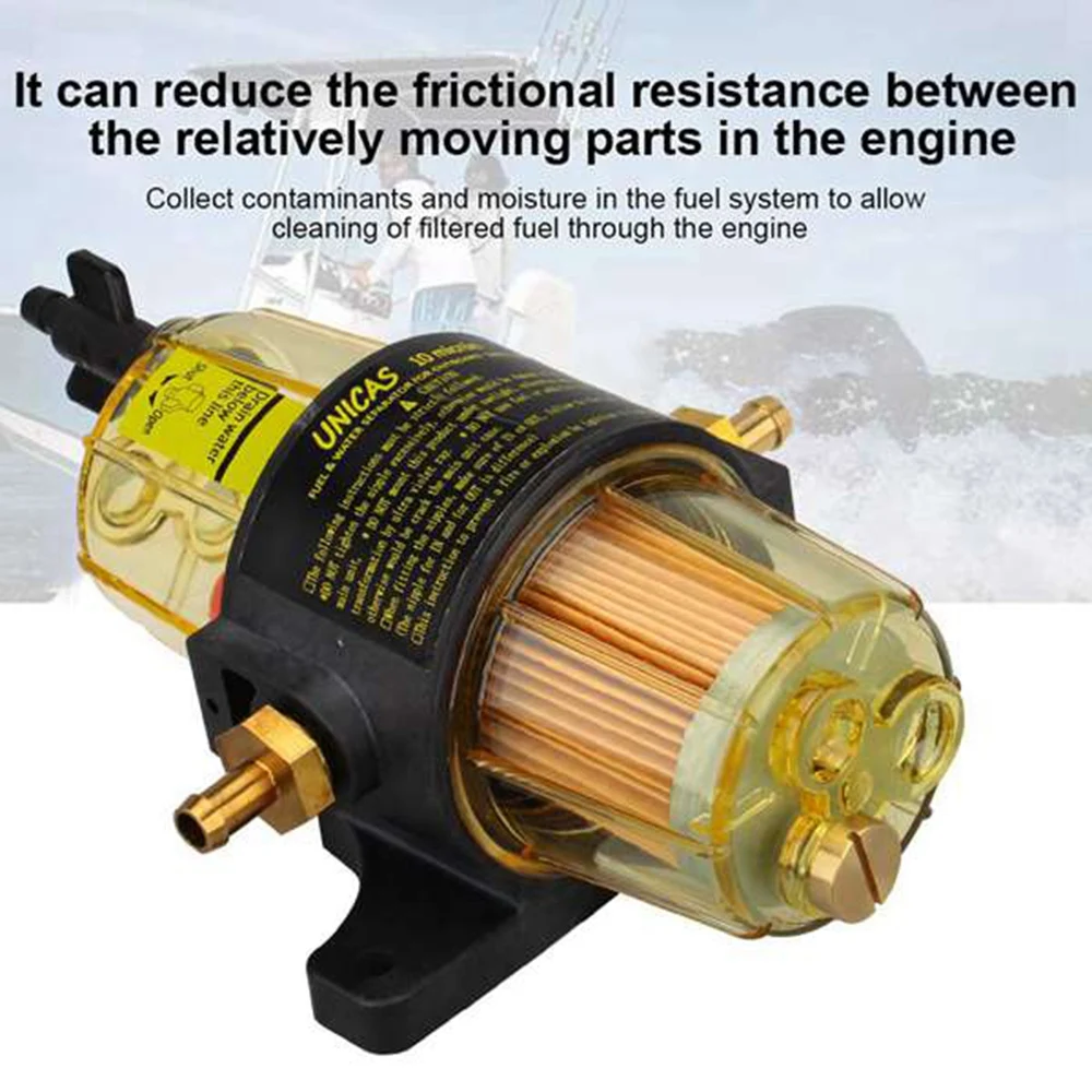 3PCS UF-10K Fuel Filter Fuel Water Separator Assembly Filter Assembly for Yamaha Suzuki Tohatsu Mercury Outboard
