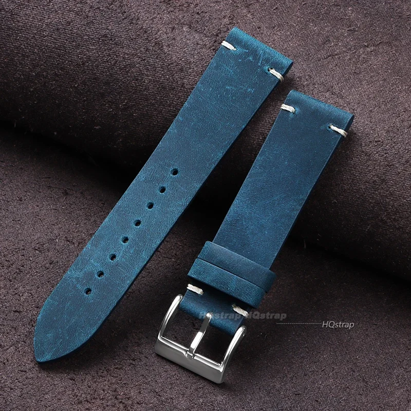 Premium Calfskin Leather Universal Sport Watch Band - Brown Replacement Strap
