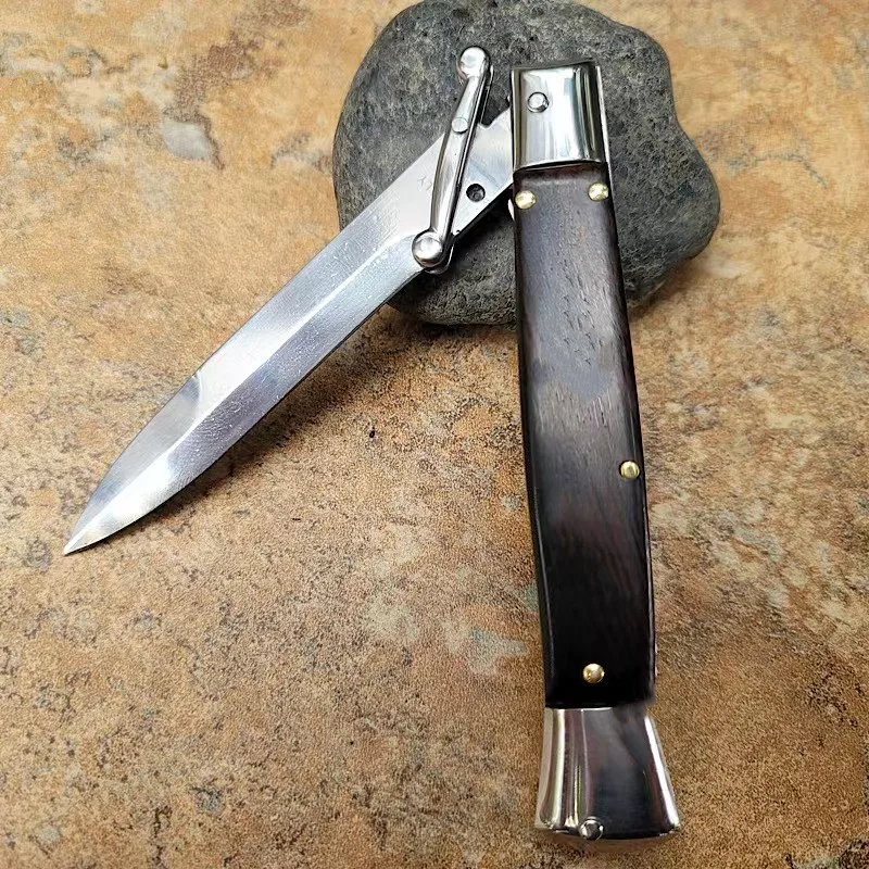 ItalySwinguardFoldingKnifewithPocketClip440BaldeGodfather