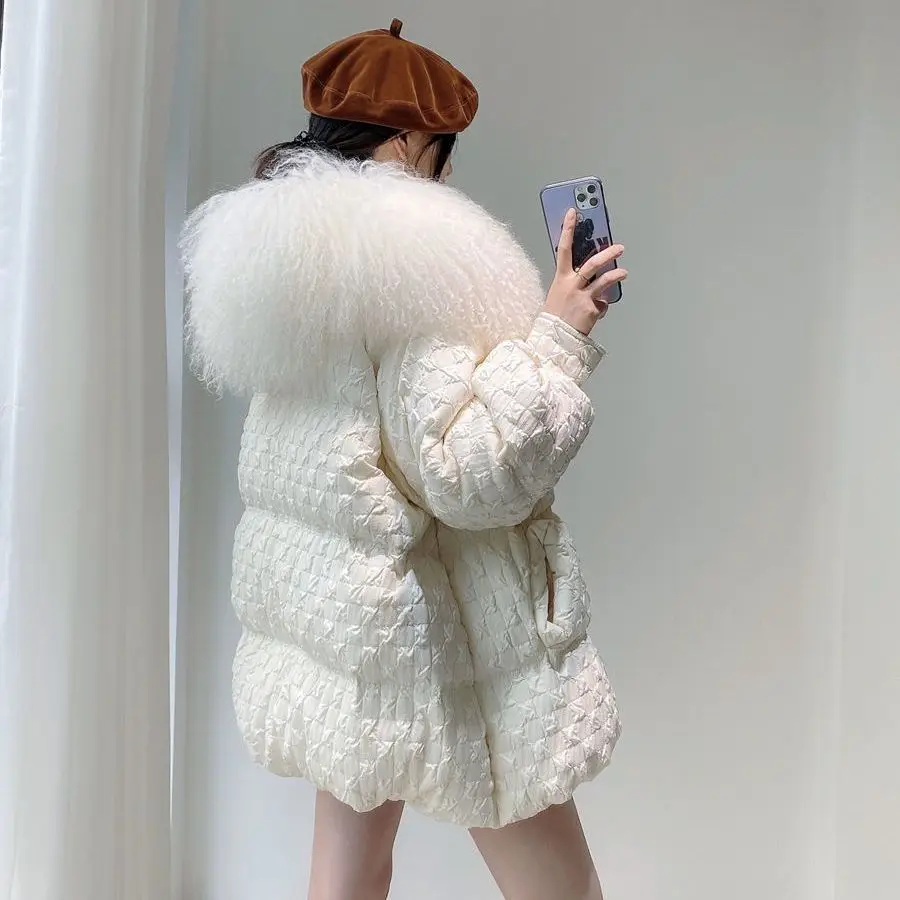 Korean Winter New Big Collar Down Cotton Coat 2023 New Loose and Thickened Cotton Coat Fashion Casual Women's Jacket