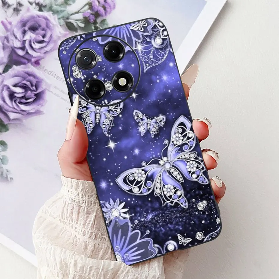 Sleek Black Silicon Soft TPU Phone Case - Modern Design Back Cover