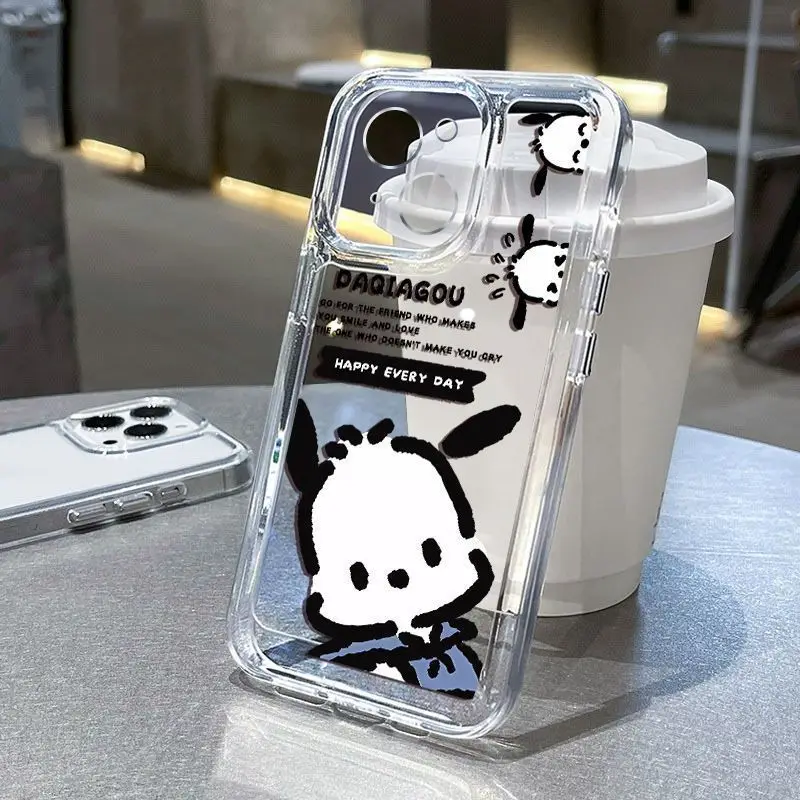 

Sanrioed Pochacco Phone Case Ip15/14/pro/13/12/11/max Soft Shell All Inclusive Portable Resistant To Falling Girl Festival Gift