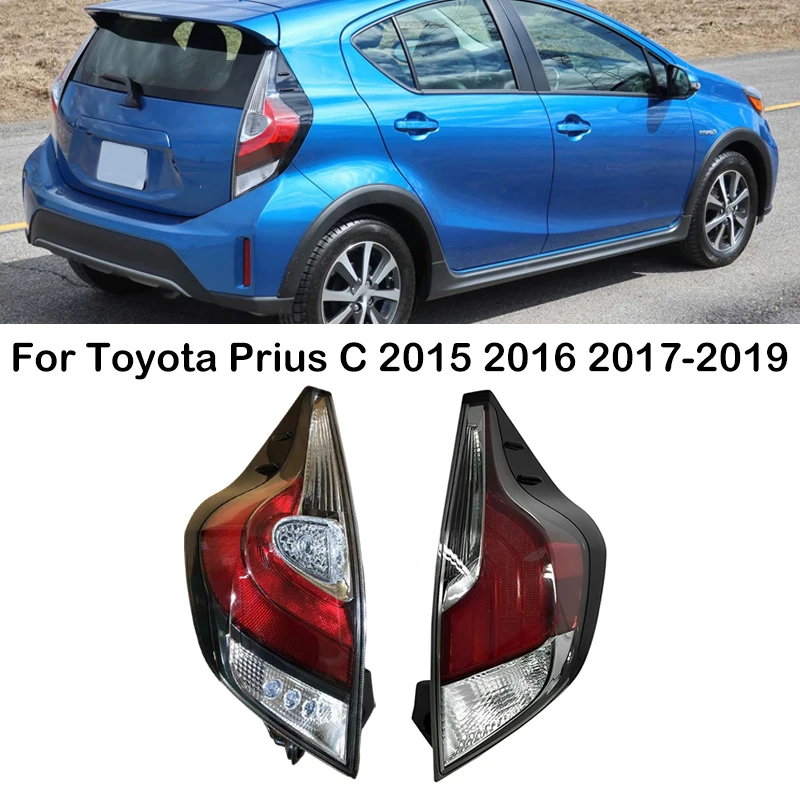 

For Toyota Prius C 2015 2016 2017 2018 2019 Car LED Rear Bumper Tail Light Brake Lamp Taillights Turn Signal Light 81551-52D11