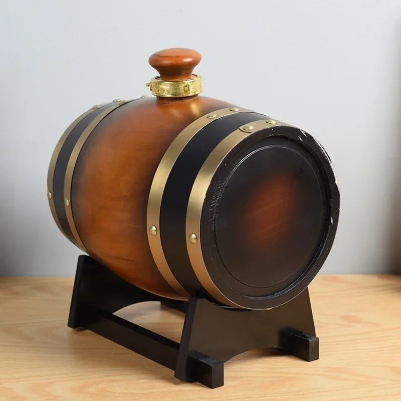 Antique Oak Wine & Beer Barrel 5