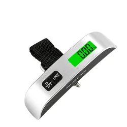 Portable Digital LCD Luggage Scale - Electronic Hanging Travel Weighing Tool (1PC)
