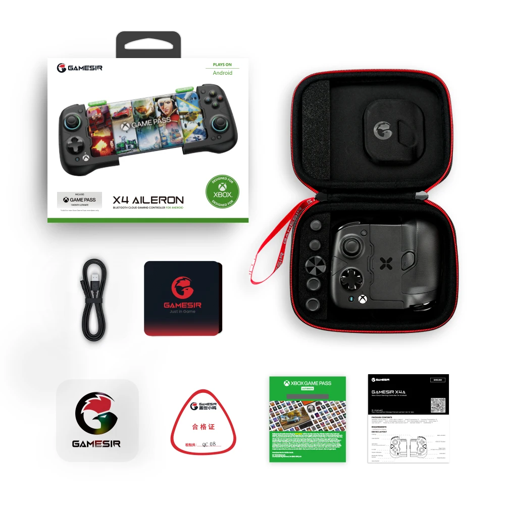 Gamir-Bluetoothゲームパッド,ホール効果付きゲームパッド,Android 