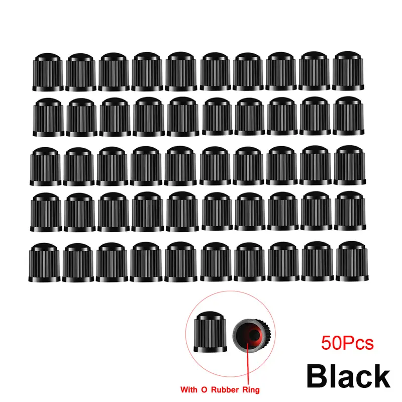 10/25/50/100Pcs Tire Valve Caps, Plastic Car Tire Stem Dust Covers Universal Valve Caps for Cars, Bicycle, Trucks, Motorcycles - Image 17