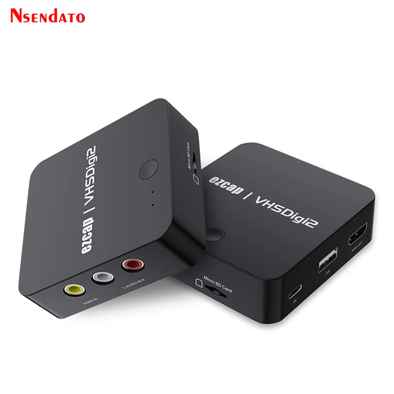 Ezcap181 Registratore Av Convertitore Scatola Di Acquisizione Video Digitalizza Video Da Vhs Vcr Lettore Dvd A Mp4 Digitale Per Scheda Sd/Driver Usb