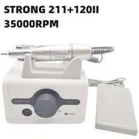 65W Nail Drill Strong 211 Manicure Machine Pedicure Tool 45K STRONG 210 102L 120II H37L1 Marathon Handpiece Nail File Equipment 1