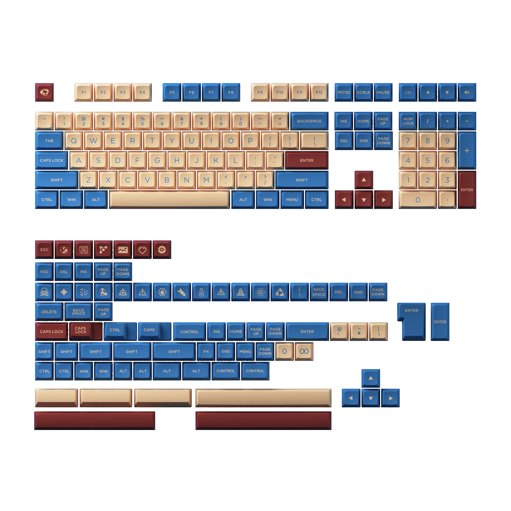 Akko Palace-teclado Mecânico Conjunto de Teclas Double-shot Perfil Osa Compatível com os Principais Layouts 187 Teclas Pbt - Imagem 5