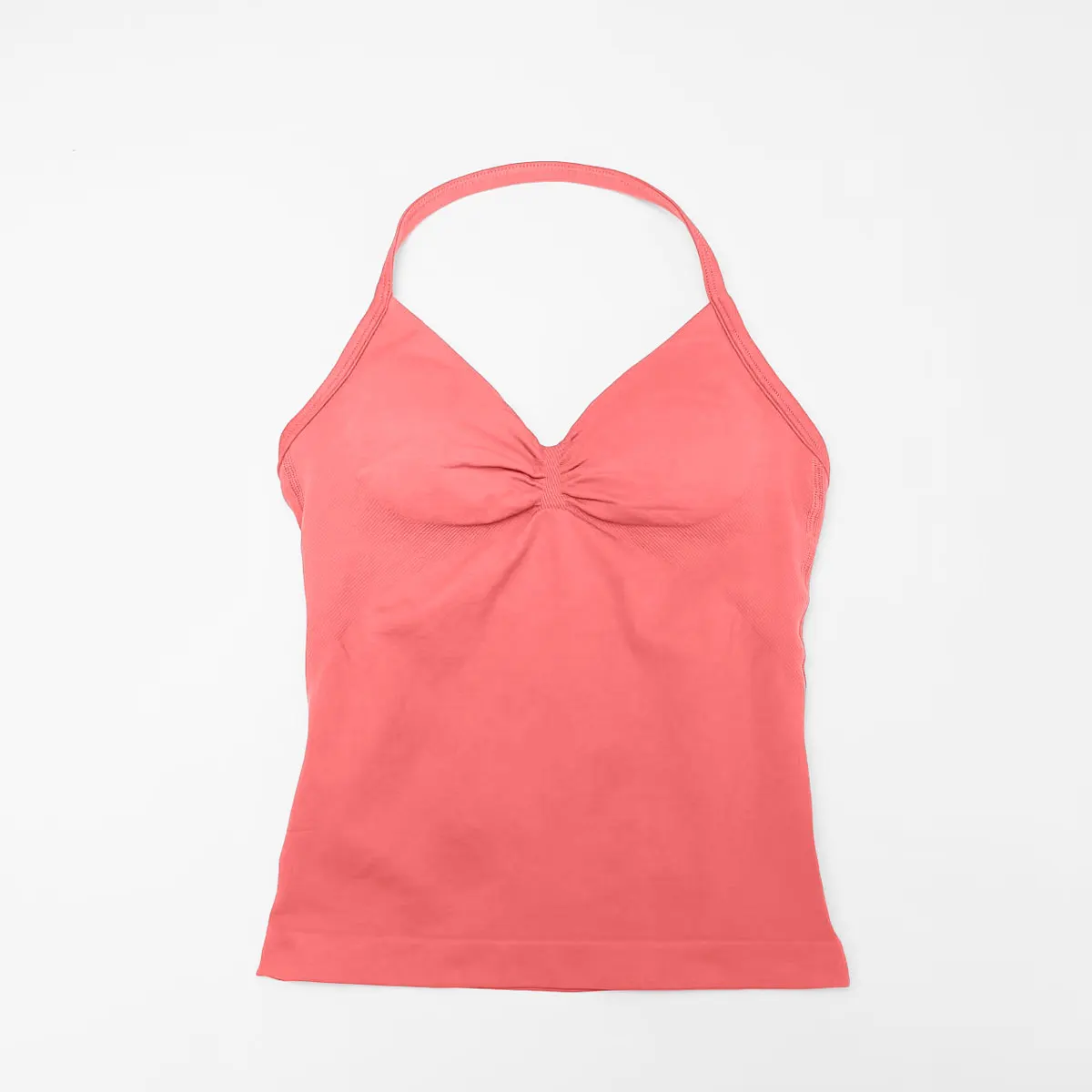 NCLAGEN Women's Strappy Yoga Vest - Impact Longline Sports Top with Stylish Back Design