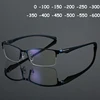 Blue Light Blocking Myopia Glasses For Women Men Fashion Metal Full Frame Eyeglasses Student Near Sight Eyewear Diopter To -6.0 1