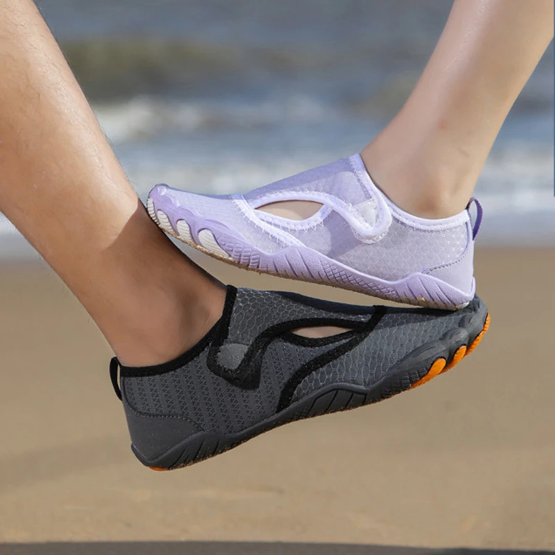 Couple Multi-functional Swimming Shoes Elastic Rubber Breathable Quick-drying Light Soft Non-slip Wear-resistant Casual Shoes