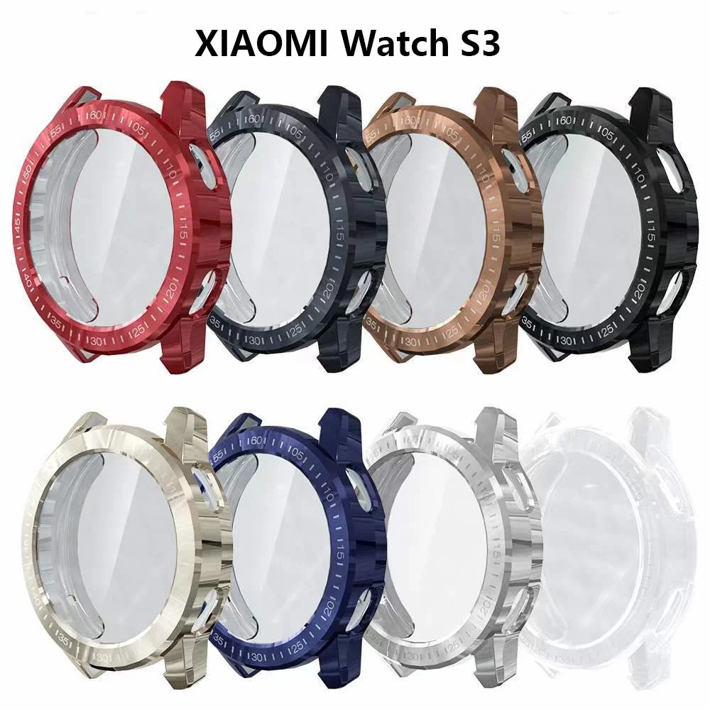 Cover for Xiaomi Watch S3 Soft TPU Anti-Scratch Protector Shell All-around Bumper Protective Case Accessories watch screen protector case watch case watch protective case watch cover watch protective cover tpu protective case bumper protective case