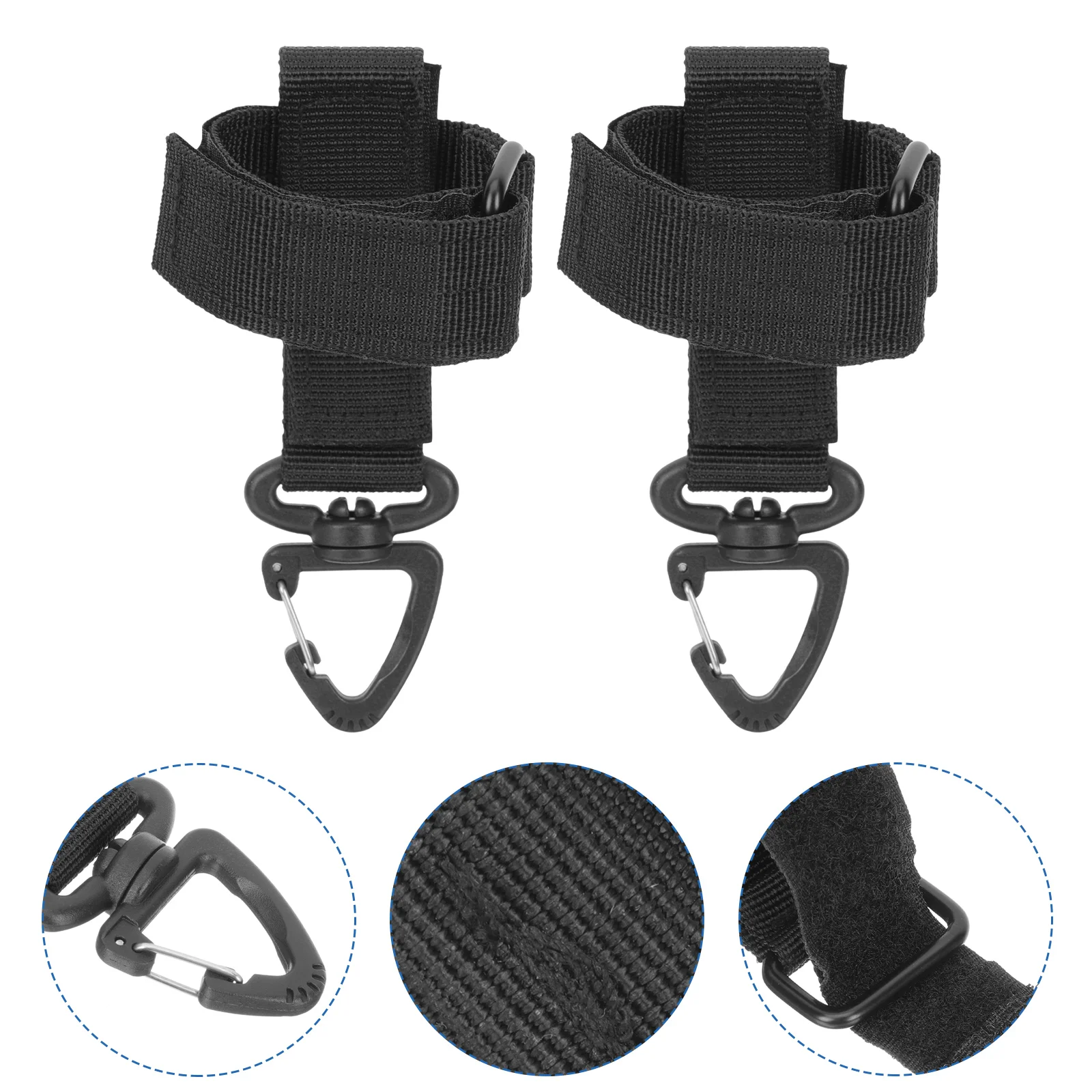 

2 Pcs Glove Storage Buckle Outdoor Strap Camping Multifunction Multi-function Leash Oxford Cloth Professional