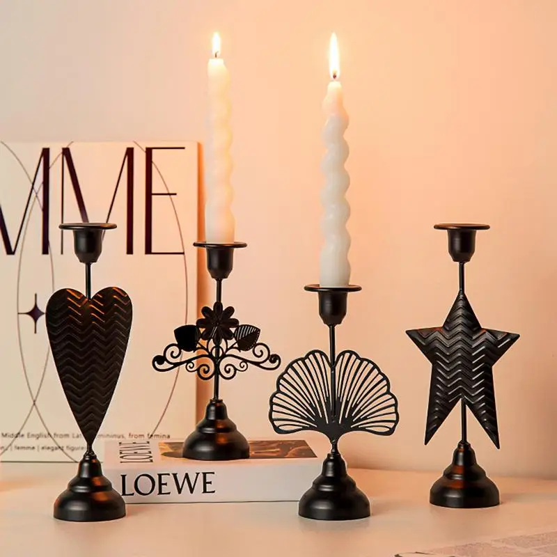 

Artistic Candlesticks Holders In Iron Candle Stick Holders Minimalist Candle Holder Dinner Centerpiece For Dining Table Bedside