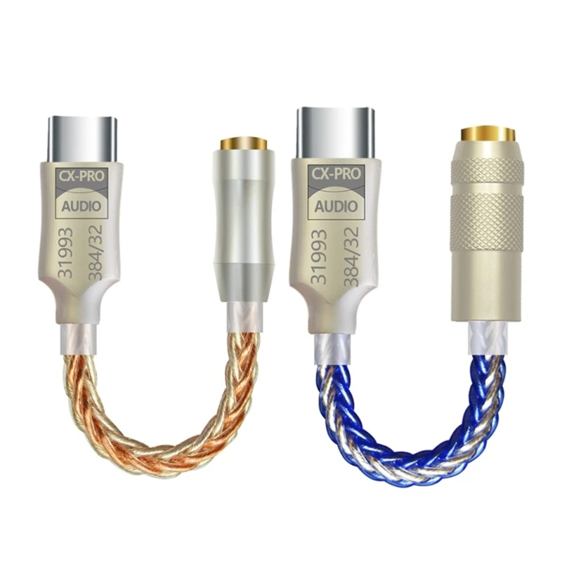 

USB Type C ЦАП на цифровой преобразователь звука PCM 3,5 мм, 32 бит/384 кГц для телефона