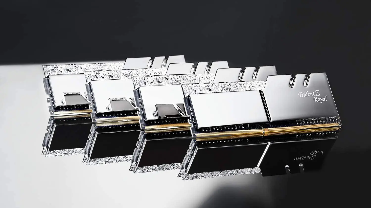 G.Skill Trident Z Royal Series 32GB 16GB 288-Pin SDRAM DDR4 3600MHz 4000MHz  1.40V Dual Channel Desktop Memory-Silver