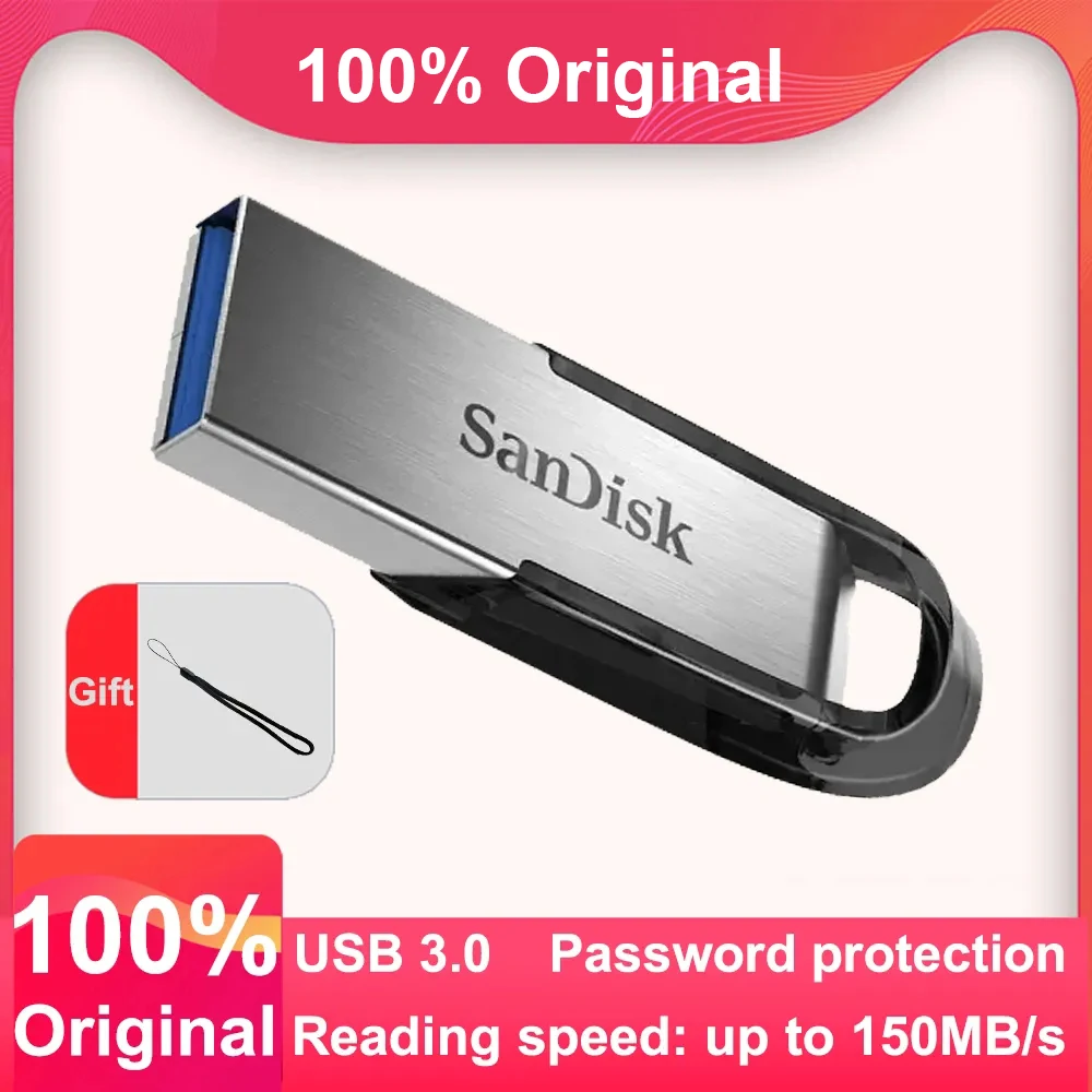 SanDiskflashdrive32GB64GB128GB150MBsMiniEncryptionflashdrive