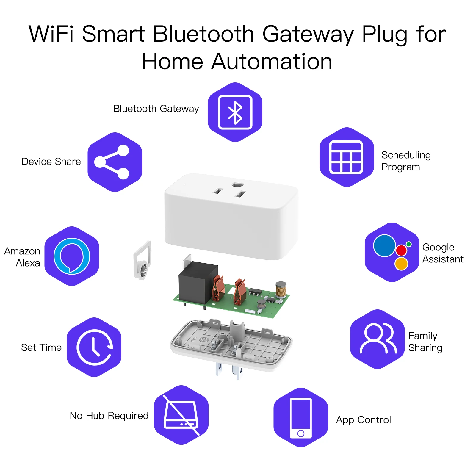 Tuya tomada inteligente wifi mini tomada bluetooth