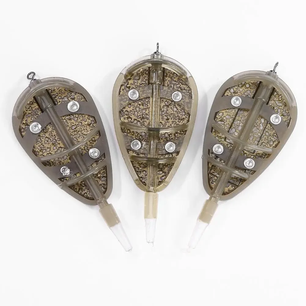 Bait Inline Method Feeder Mould Bait Thrower Carp Fishing Bait Basket Feeder Mould Set Bait Holder  Bait Mould For Carp Feeders