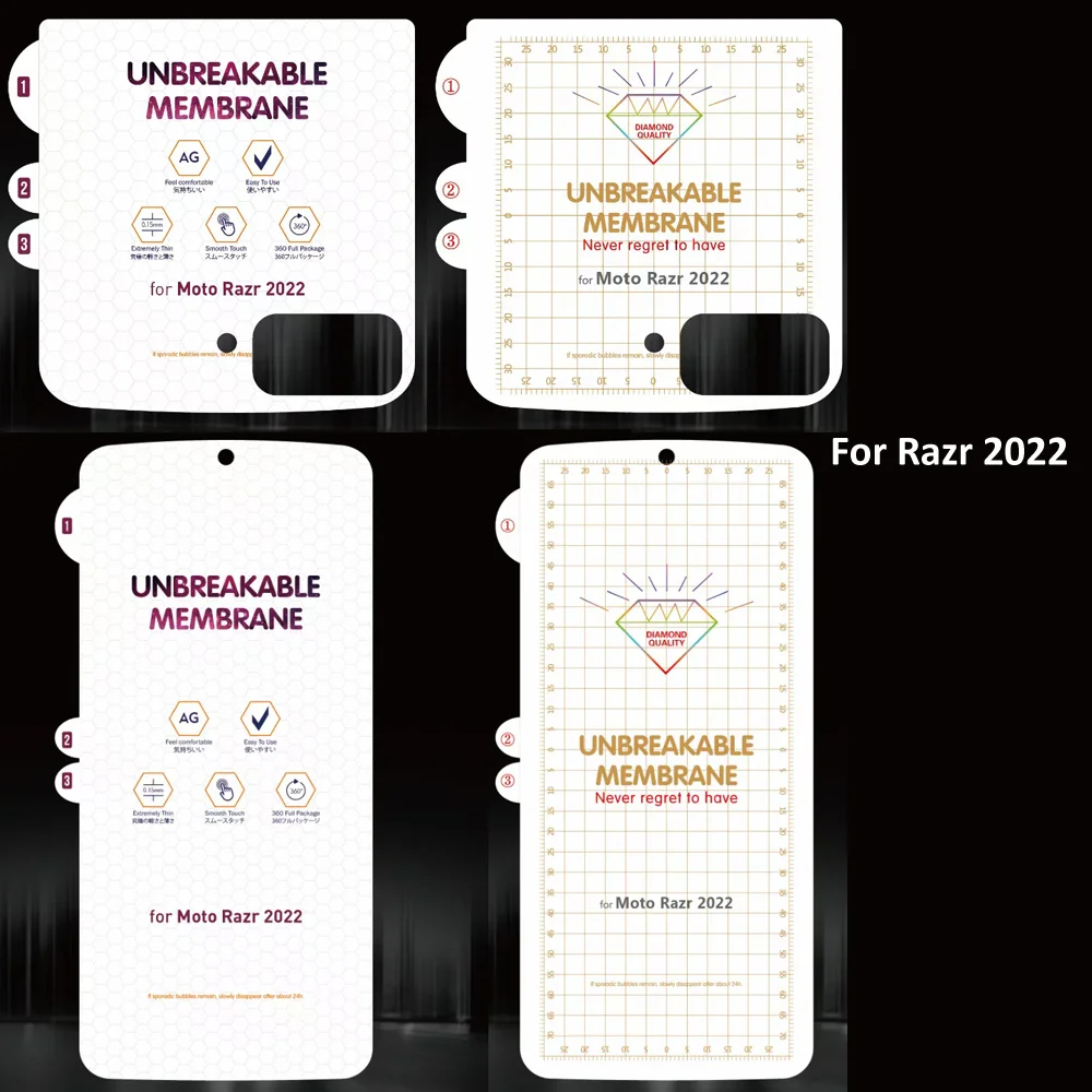 Hydrogel Film Soft Screen Protector - Transparent Clear Oleophobic Finish