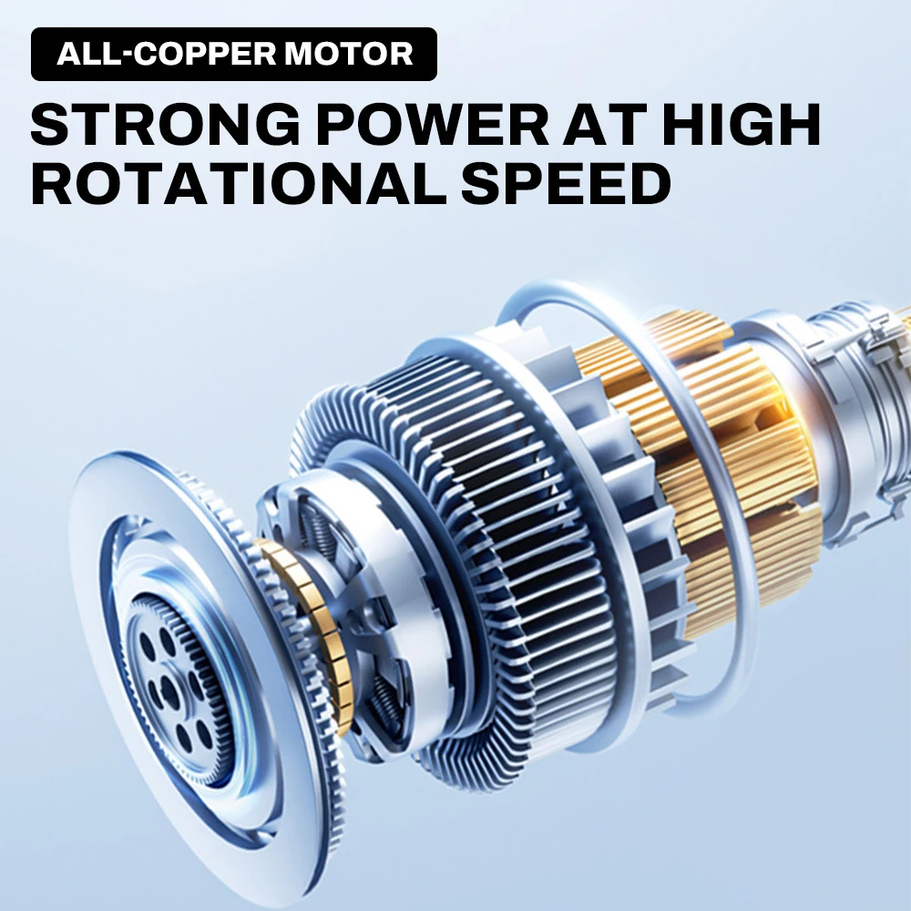 2000W Turbo Fan Violent Air Gun 800g Thrust Stepless Speed High Power Cordless Leaf Blower Handheld Jet Fan for Makita Battery