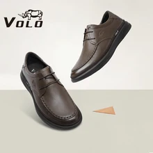 

VOLO manual cowhide men's shoes men's leather all cowhide casual shoes middle-aged men's leather father shoes