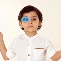 24 Pcs Blindfold Kids Glasses Patches Eye for Single Mask Lazy Non-woven Fabric Amblyopia Eyeglasses Child Blinder 2