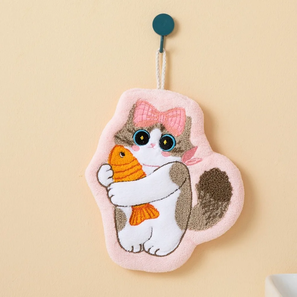 Cute Cat Shaped Hand Towel