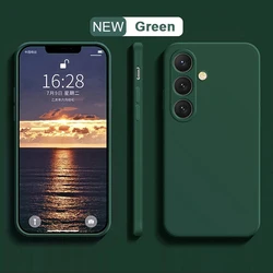 Premium Liquid Silicone TPU Bumper Case - Original Back Cover for Galaxy S8 (Dark green)