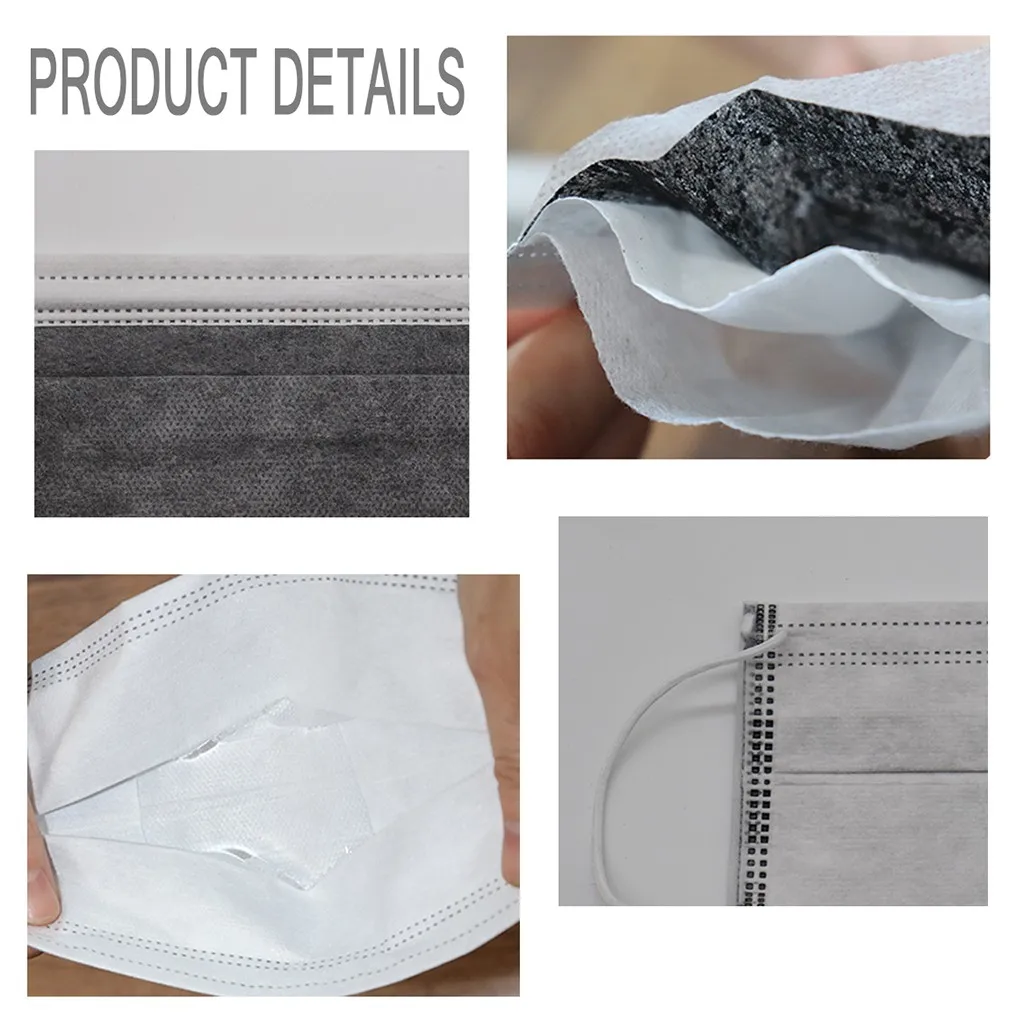 Purifying Face Mask Cover 3 Layer Mouth Filter  50pcs Cubre Bocas Desechables Disposable Mouths Covers Face Mask Mascarillas 5