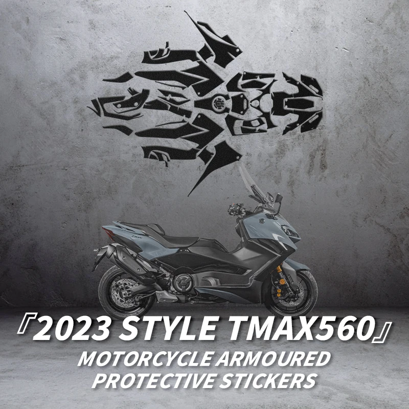 Used For YAMAHA TMAX560 2022 2023 Years Motorcycle Armoured Sticker Fairing Kits Motor Bike Decoration And Protection Decals