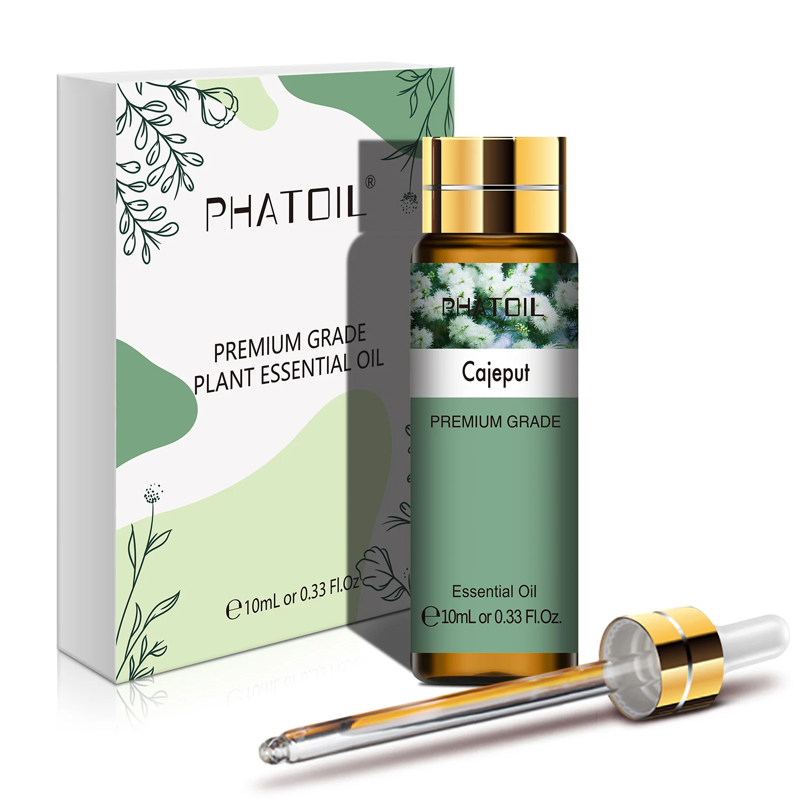 thumbnail image 1 of PHATOIL 10 ml Aceite esencial de sándalo, limón, incienso, tomillo, árbol de té, romero y geranio para difusor DIY, 1 of 5