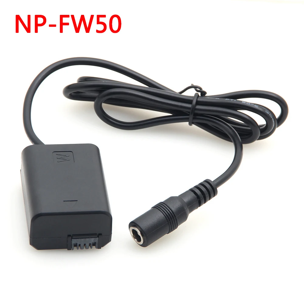 

NP-FW50 Dummy Battery For A7M2 S RX10 A5100 A6500 External Full Decoder AC-PW20