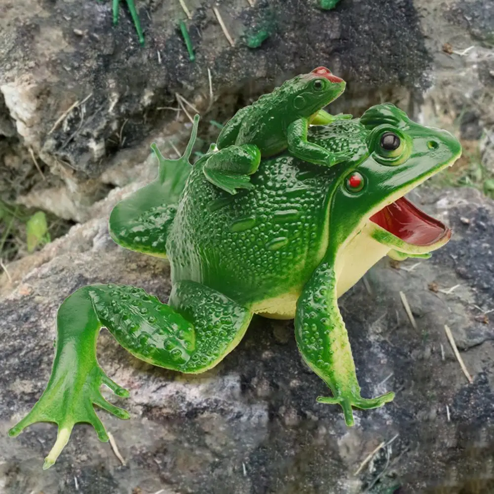 Great Simulation Sounding Frog Toy Plastic Sounding Frog Toy Cognitive Ability Training for Party