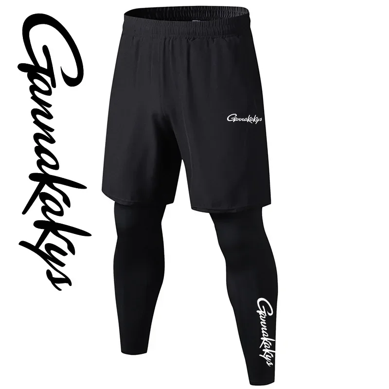 

2024 Double Layer Sport Fishing Pants, Outdoor Quick Drying Breathable Pants, Tight Fitting Sports, Basketball Leggings