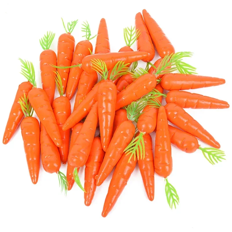 10/20/50Pcs Ostern Dekoration Simulation Karotte Künstliche Mini Schaum Gemüse Karotten Ostern Ornament Hause Kinder geschenk Dekoration – Detail 7