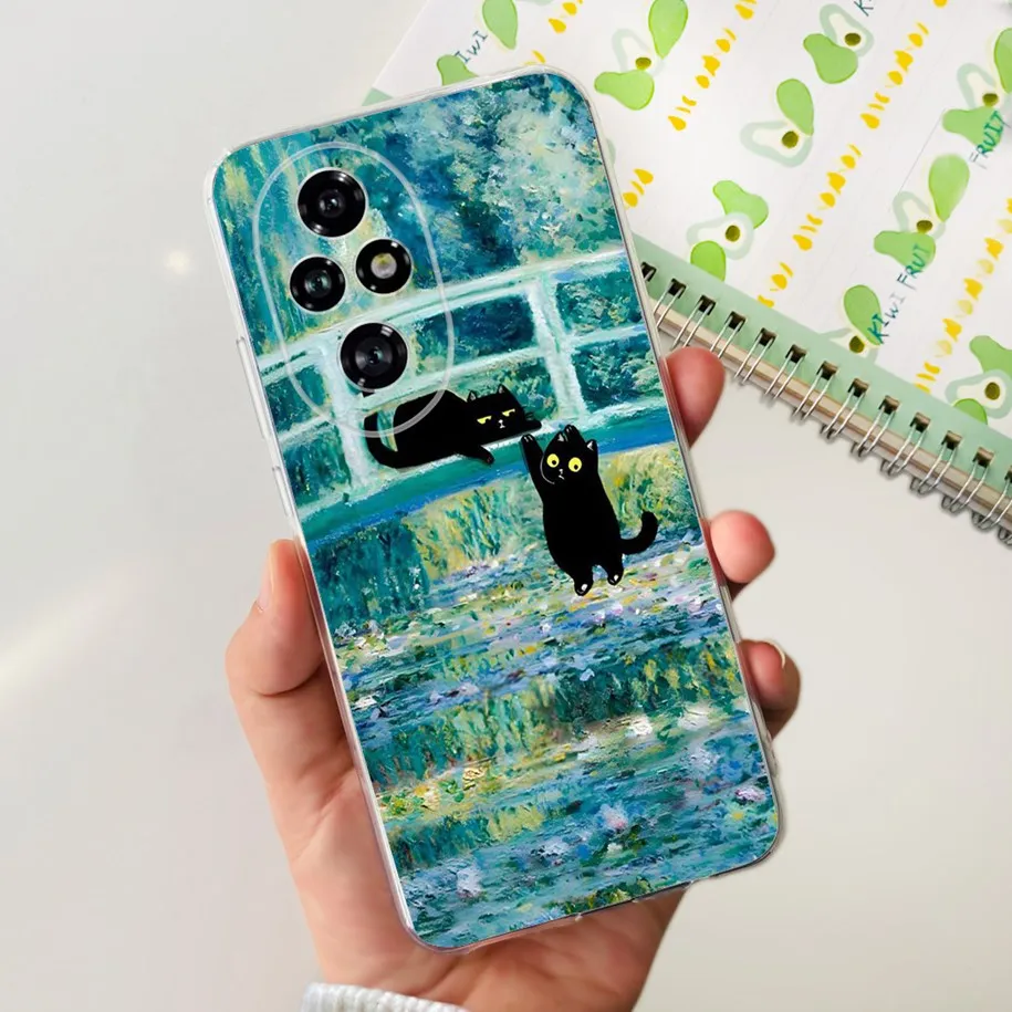 Clear Tulip Flower Soft Silicone Phone Case - Fashionable Protective Cover