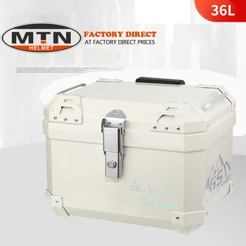아이보리 화이트 오토바이 탑 케이스, R1200GS, F800GS, G310gs, F750gs, 후면 박스, 러기지 헬멧 테일박스 범용, 36L 상품 이미지
