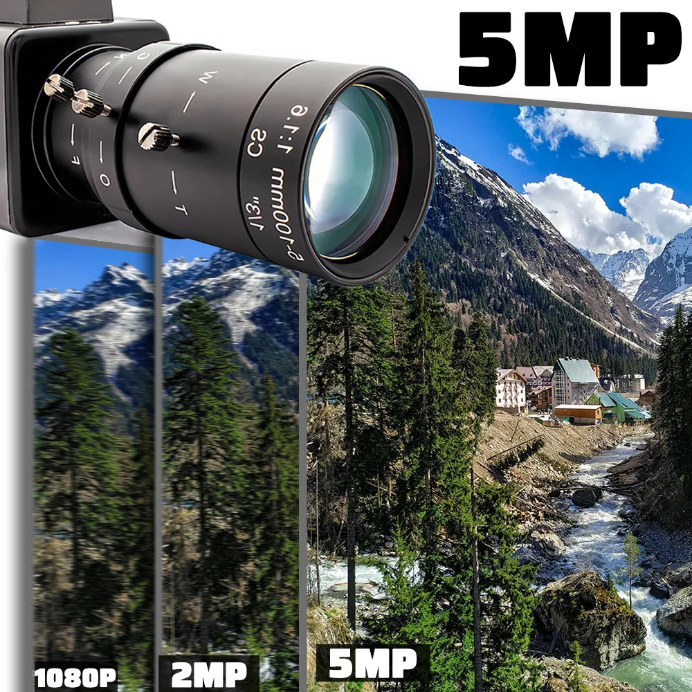 Telecamera IP POE IMX335 da 5 MP Webcam con rilevamento del movimento umano con obiettivo varifocale zoom 20X Supporto Onvif H.265 RTSP RTMP Istantanea fotografica - immagine 4