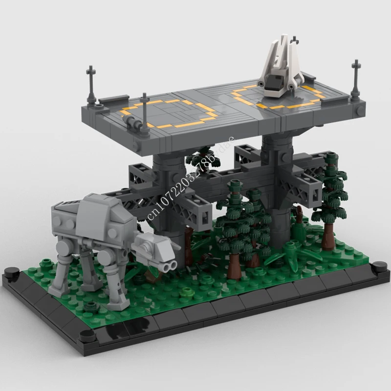 

Строительные блоки MOC серии боевых искусств на заказ, имперская платформа для посадки, строительные блоки, креативные сборные игрушки, подарки