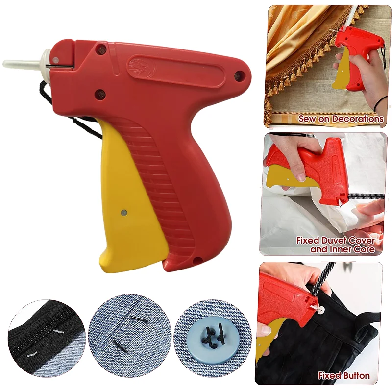 Label Gun Quick Fix Button Replacement Tool Button Fasteners Sewing Tool Clothes Price Label Tagging Tag Gun With 10000 X 5mm Barbs