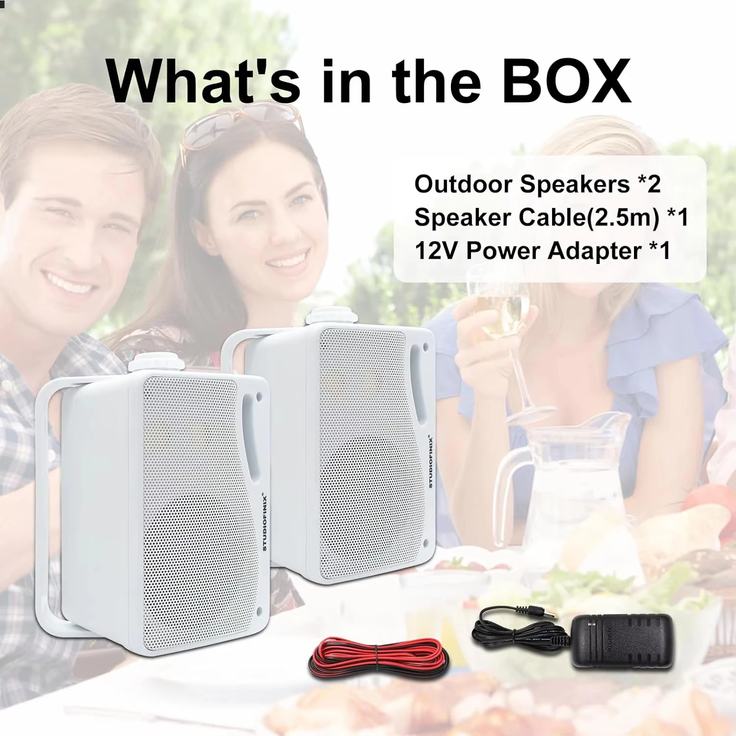 Herdio 3.5 ''1/2 أزواج مكبرات صوت بخاصية البلوتوث...