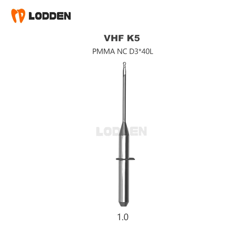 LODDEN VHF K5 Zahnbohrer Fräsen für Zirkonoxid PMMA Single Cut Dental Lab Schleifen Diamantbeschichtung D3 CAD CAM Fräsen Bohrer – Detail 10