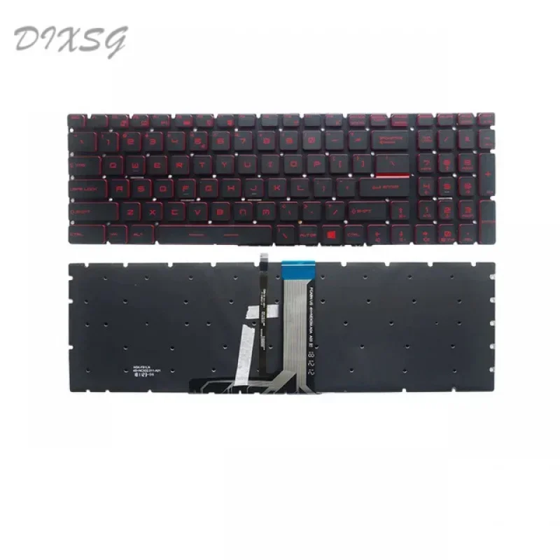 Сменная клавиатура для MSI GT62, GE62, GS60, GL60, GP62, GT72, GE72, GS63, GL62, GP72 серии, клавиатура с подсветкой, американская раскладка-красный (art.: 3920c8035fac8) - 3920c8035fac8